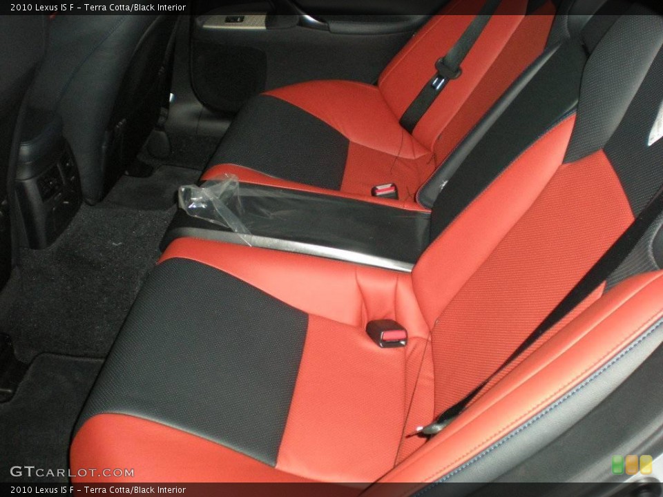 Terra Cotta/Black Interior Rear Seat for the 2010 Lexus IS F #20931181