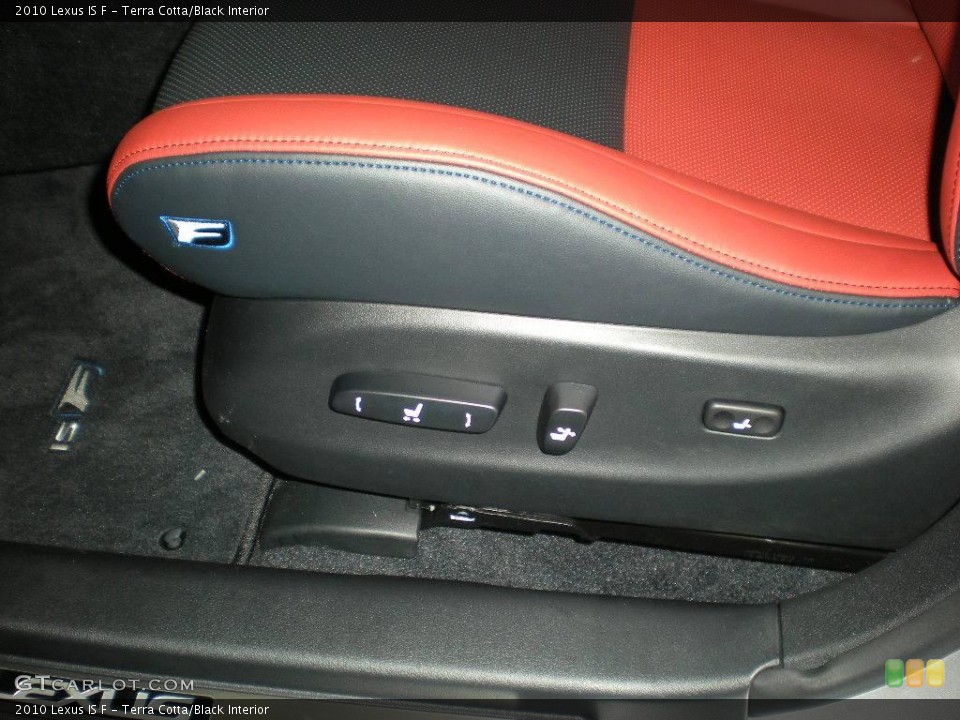 Terra Cotta/Black Interior Controls for the 2010 Lexus IS F #20931185