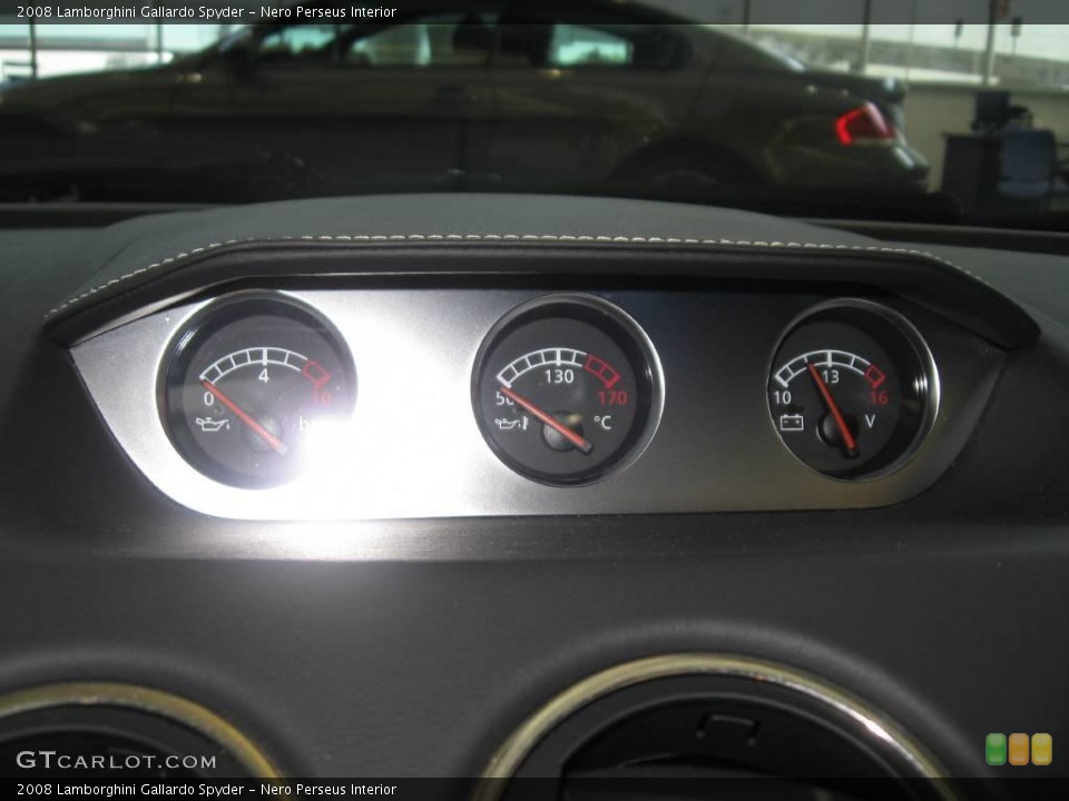 Nero Perseus Interior Gauges for the 2008 Lamborghini Gallardo Spyder #21112510