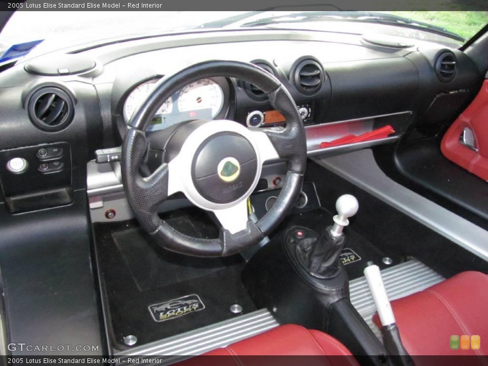 Red Interior Dashboard for the 2005 Lotus Elise  #21362619