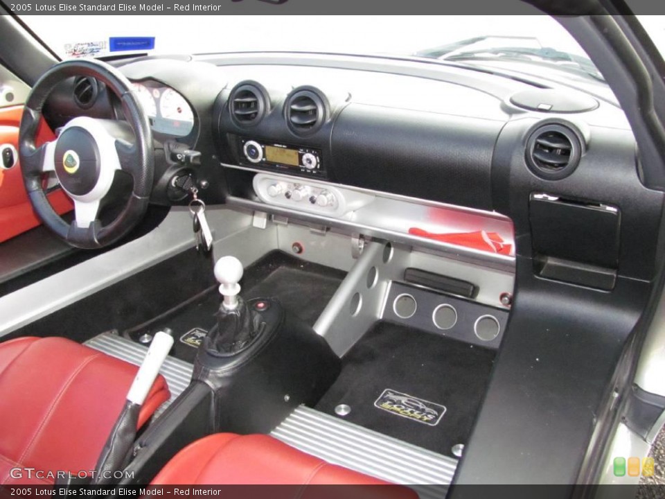 Red Interior Dashboard for the 2005 Lotus Elise  #21362631