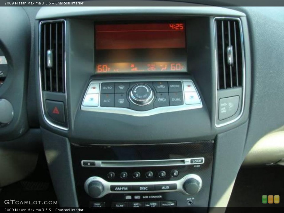 Charcoal Interior Controls for the 2009 Nissan Maxima 3.5 S #21494894