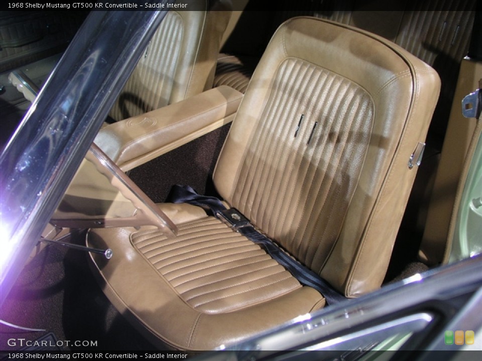Saddle Interior Photo for the 1968 Shelby Mustang GT500 KR Convertible #215315