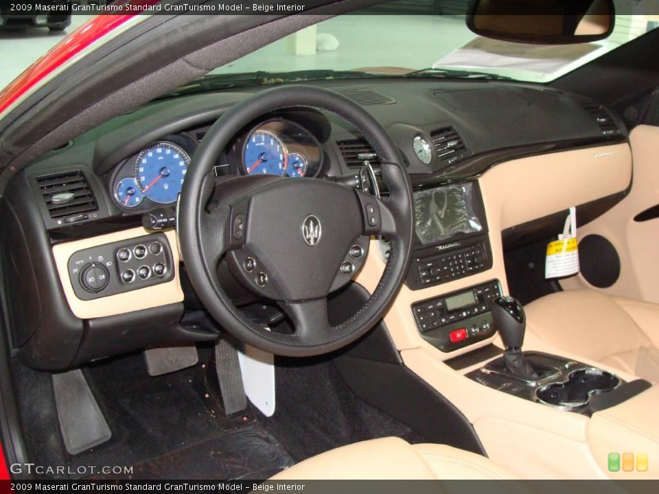 Beige Interior Dashboard for the 2009 Maserati GranTurismo  #21596483
