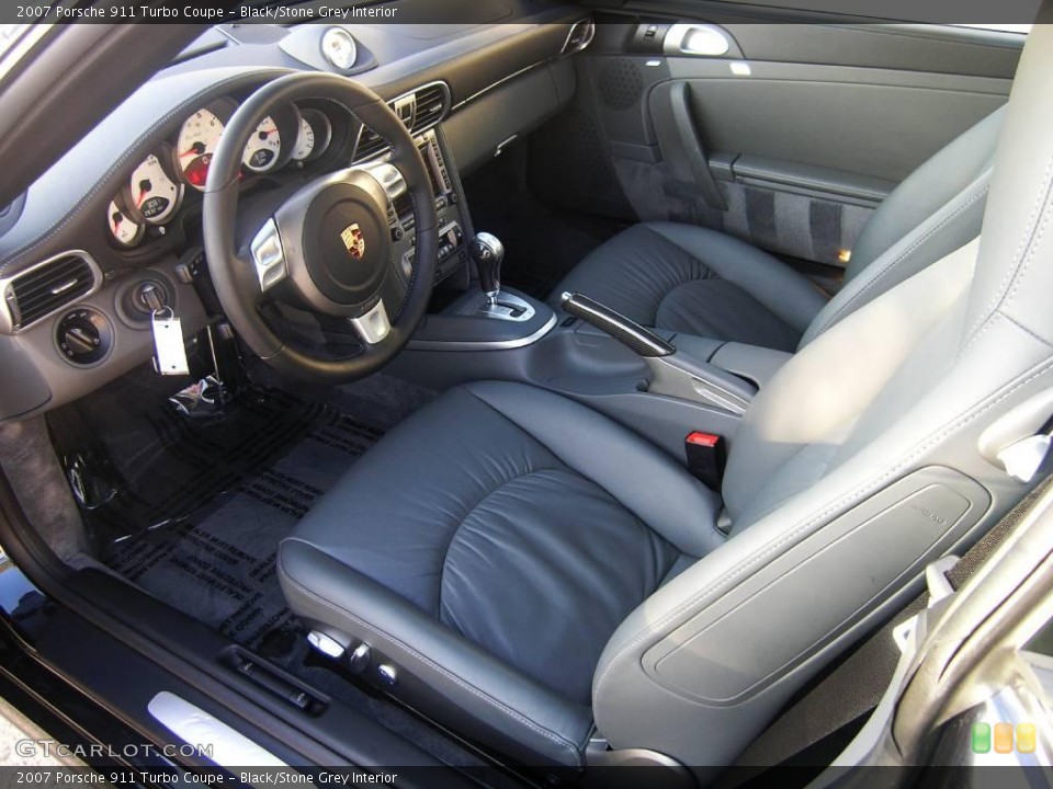Black/Stone Grey Interior Photo for the 2007 Porsche 911 Turbo Coupe #21723915