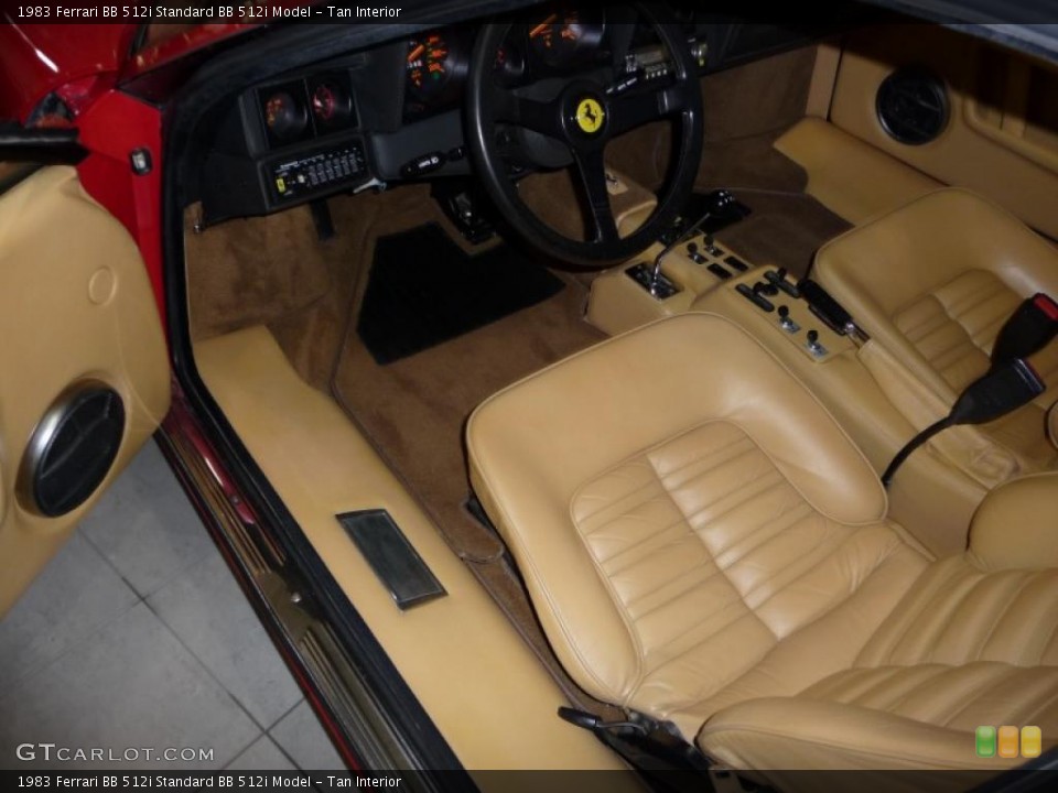 Tan Interior Photo for the 1983 Ferrari BB 512i  #21757945