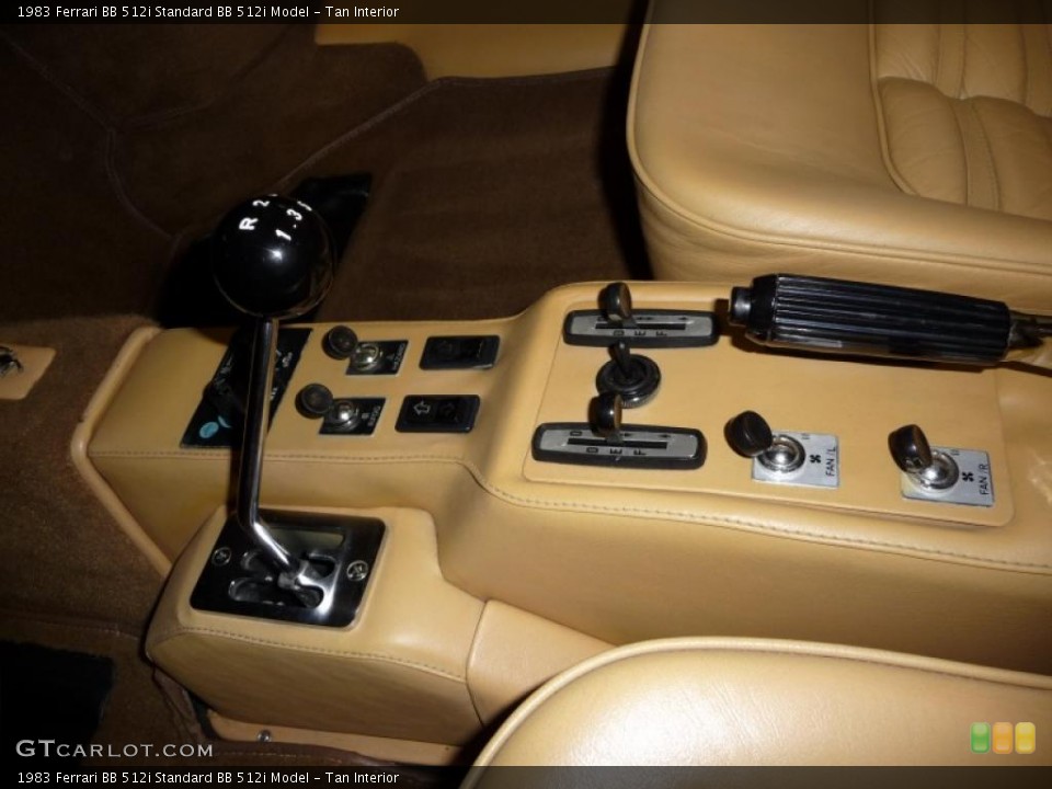 Tan Interior Controls for the 1983 Ferrari BB 512i  #21757969