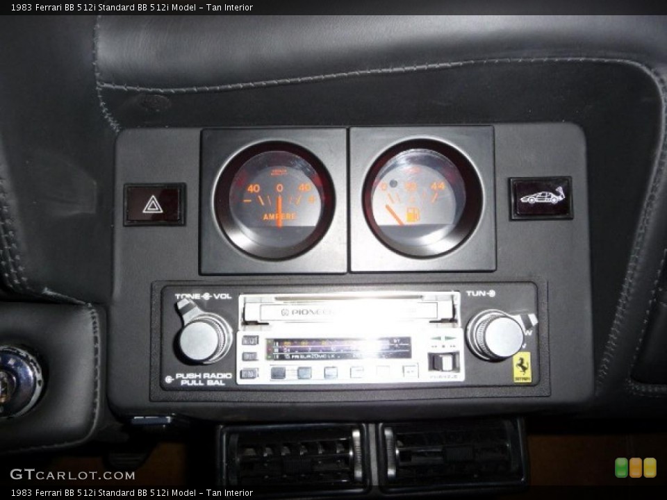 Tan Interior Controls for the 1983 Ferrari BB 512i  #21757993