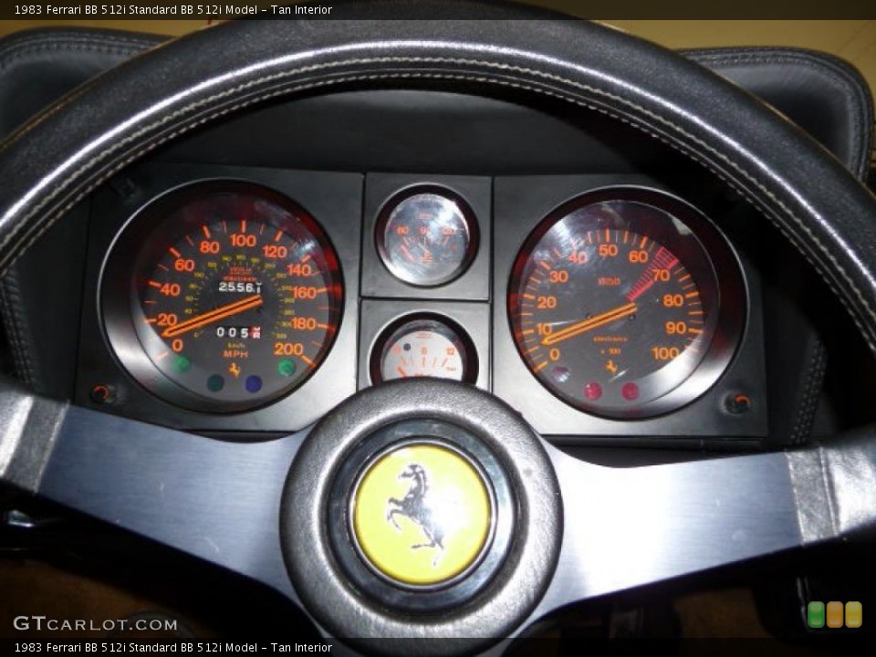 Tan Interior Gauges for the 1983 Ferrari BB 512i  #21758029