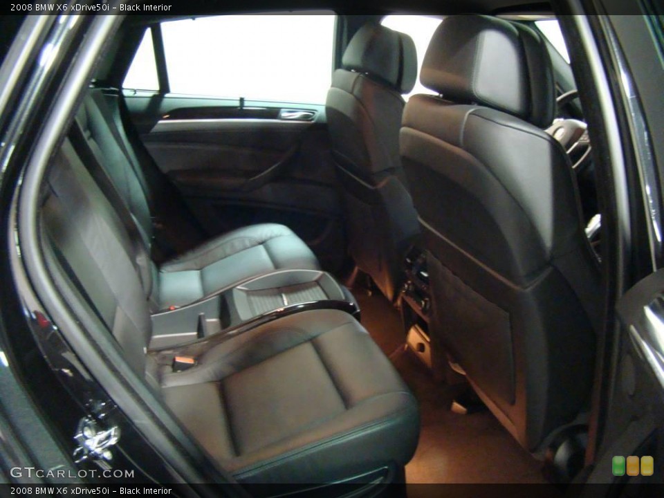 Black Interior Rear Seat for the 2008 BMW X6 xDrive50i #21787994