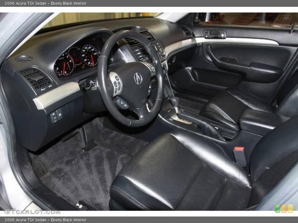 Ebony Black Interior Prime Interior for the 2006 Acura TSX Sedan #21904208