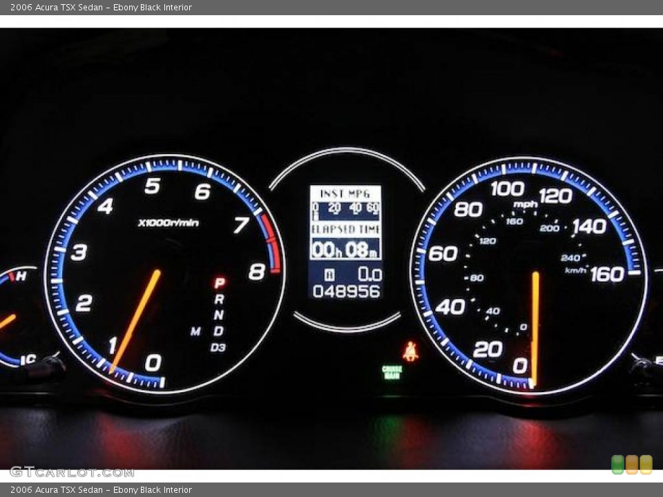 Ebony Black Interior Gauges for the 2006 Acura TSX Sedan #21904328