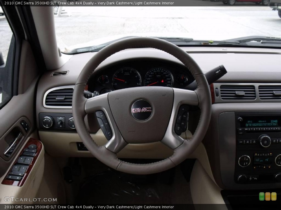 Very Dark Cashmere/Light Cashmere Interior Steering Wheel for the 2010 GMC Sierra 3500HD SLT Crew Cab 4x4 Dually #21921372