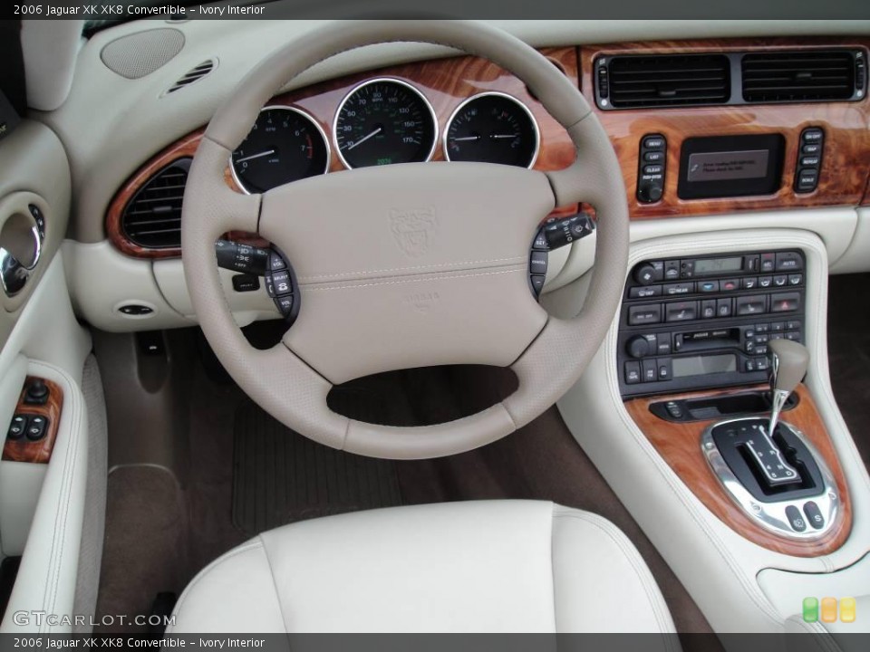 Ivory Interior Steering Wheel for the 2006 Jaguar XK XK8 Convertible #21964453