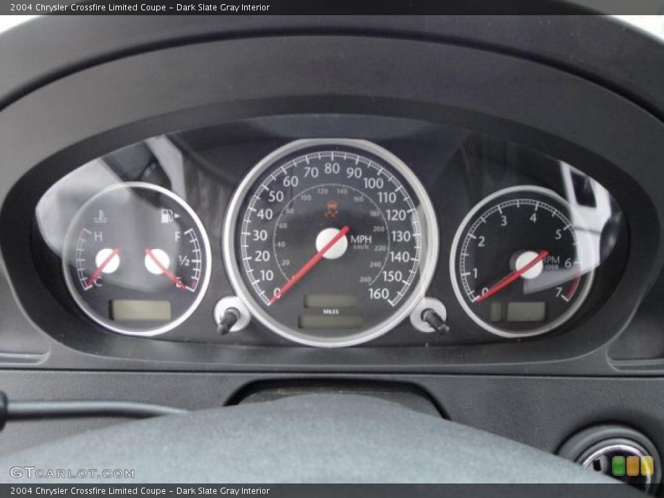 Dark Slate Gray Interior Gauges for the 2004 Chrysler Crossfire Limited Coupe #21970256