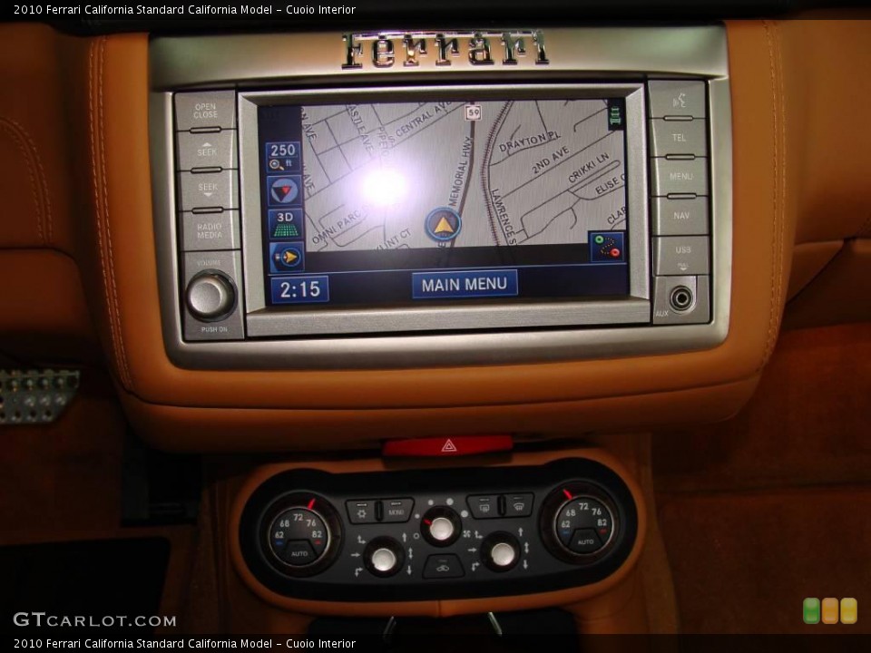 Cuoio Interior Controls for the 2010 Ferrari California  #22011469