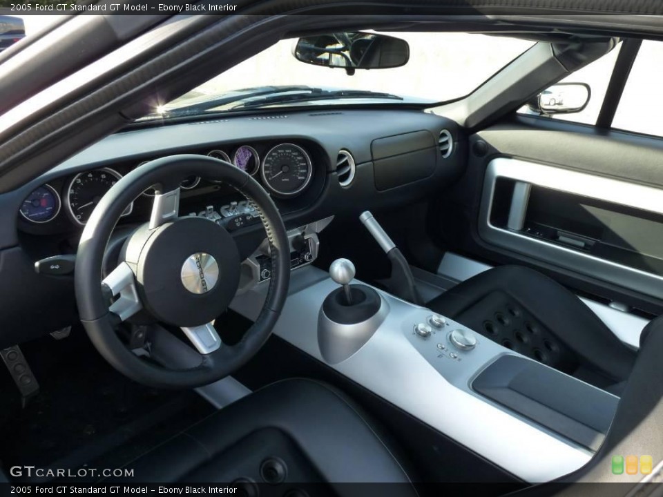 Ebony Black Interior Prime Interior for the 2005 Ford GT  #22068184