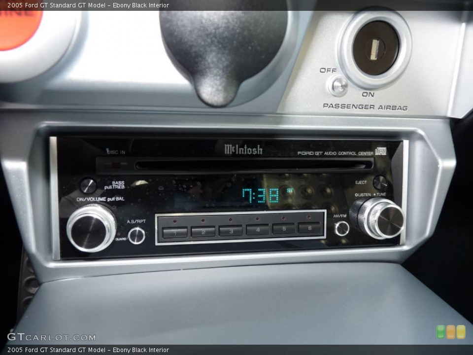 Ebony Black Interior Controls for the 2005 Ford GT  #22068248