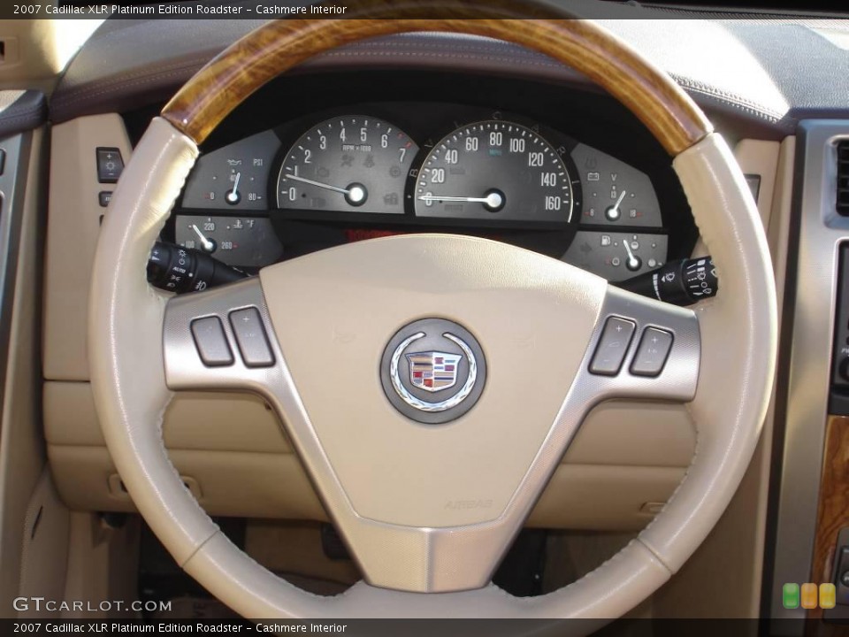 Cashmere Interior Steering Wheel for the 2007 Cadillac XLR Platinum Edition Roadster #22070004