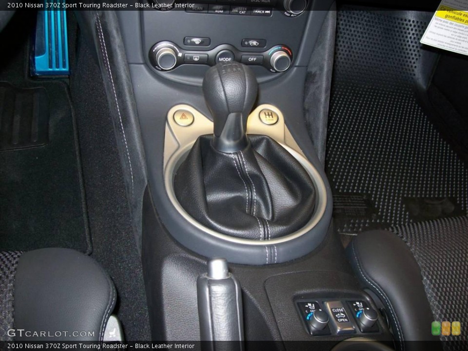 Black Leather Interior Transmission for the 2010 Nissan 370Z Sport Touring Roadster #22084307