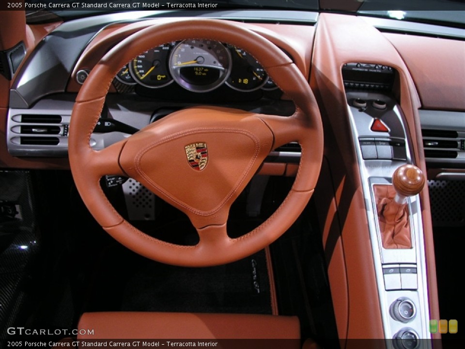 Terracotta Interior Steering Wheel for the 2005 Porsche Carrera GT  #220909