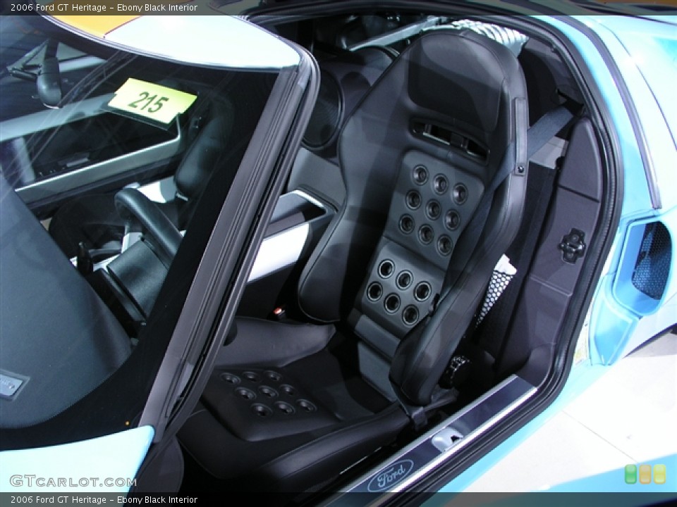 Ebony Black Interior Photo for the 2006 Ford GT Heritage #222793