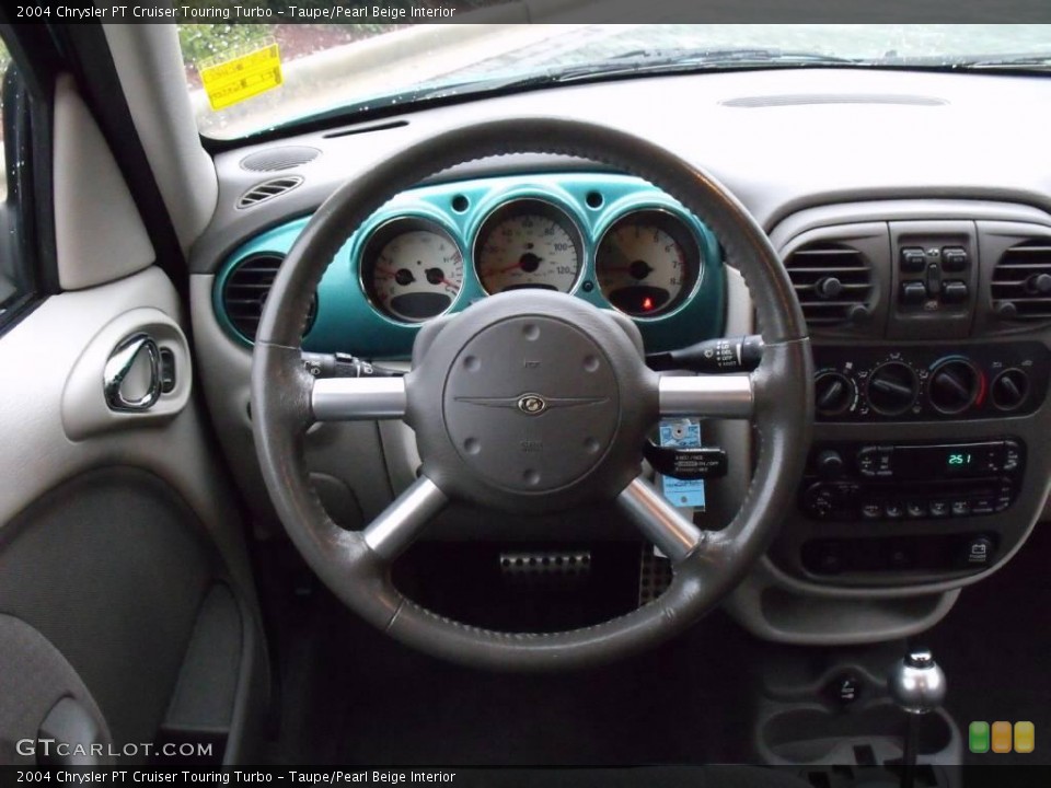 Taupe/Pearl Beige Interior Steering Wheel for the 2004 Chrysler PT Cruiser Touring Turbo #22437524