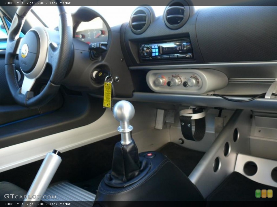 Black Interior Controls for the 2008 Lotus Exige S 240 #22479638