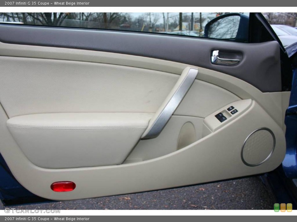 Wheat Beige Interior Door Panel for the 2007 Infiniti G 35 Coupe #22525660