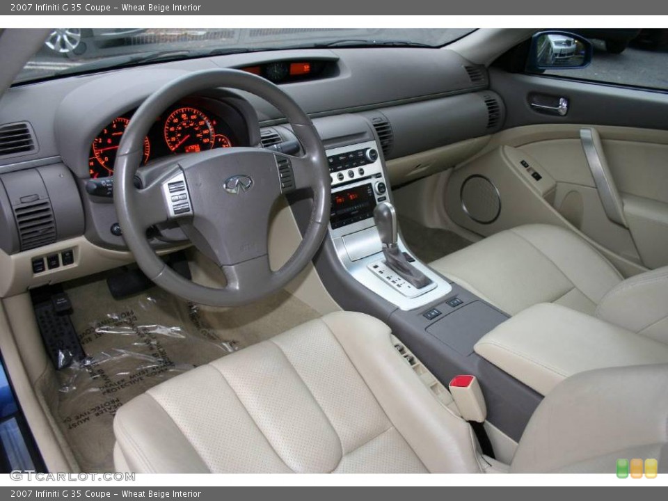 Wheat Beige Interior Dashboard for the 2007 Infiniti G 35 Coupe #22525680