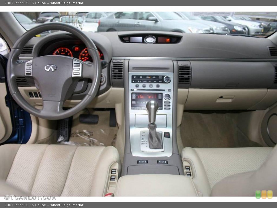 Wheat Beige Interior Dashboard for the 2007 Infiniti G 35 Coupe #22525752