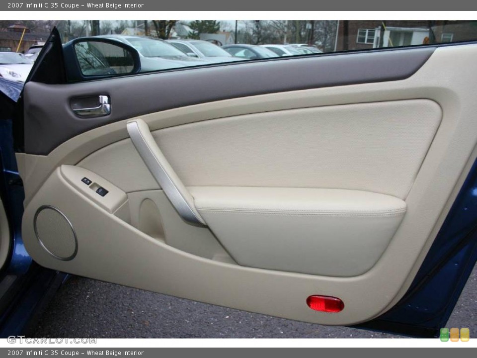 Wheat Beige Interior Door Panel for the 2007 Infiniti G 35 Coupe #22525964
