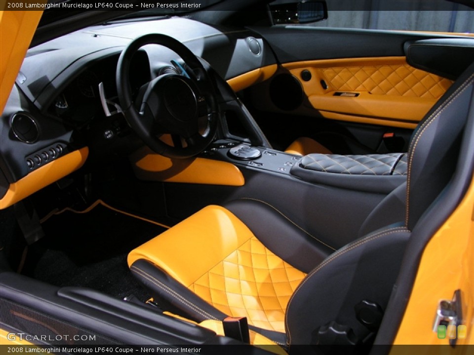Nero Perseus Interior Photo for the 2008 Lamborghini Murcielago LP640 Coupe #225988