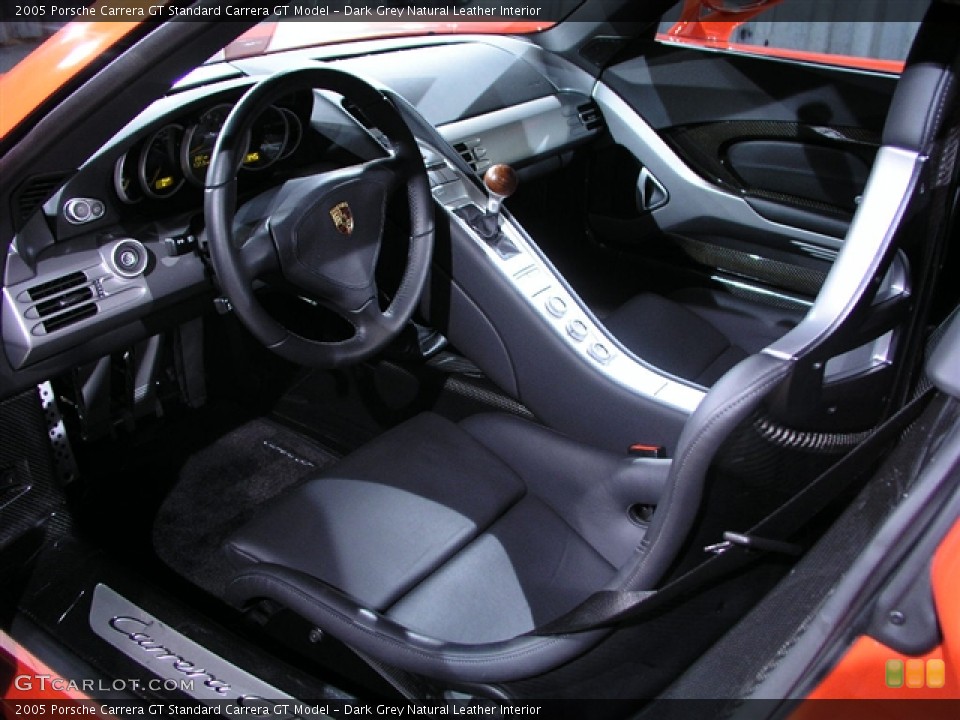 Dark Grey Natural Leather Interior Prime Interior for the 2005 Porsche Carrera GT  #226376