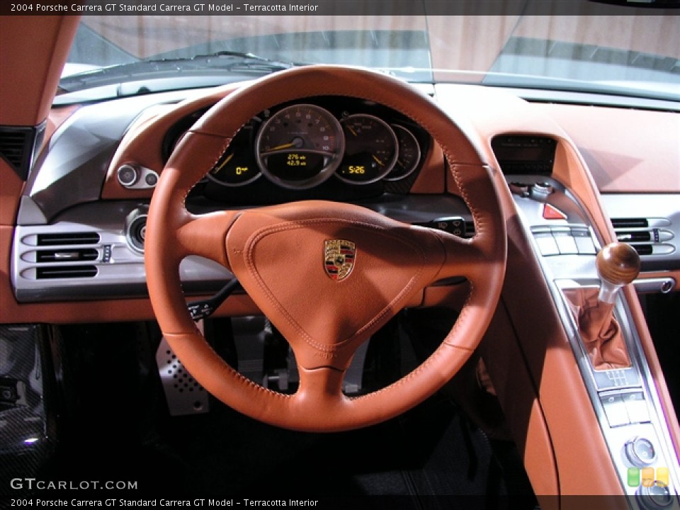 Terracotta Interior Steering Wheel for the 2004 Porsche Carrera GT  #227811