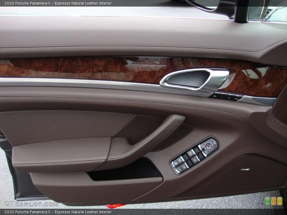 Espresso Natural Leather Interior Door Panel for the 2010 Porsche Panamera S #22810350