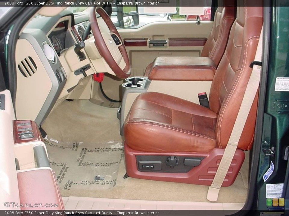 Chaparral Brown Interior Photo for the 2008 Ford F350 Super Duty King Ranch Crew Cab 4x4 Dually #22856880