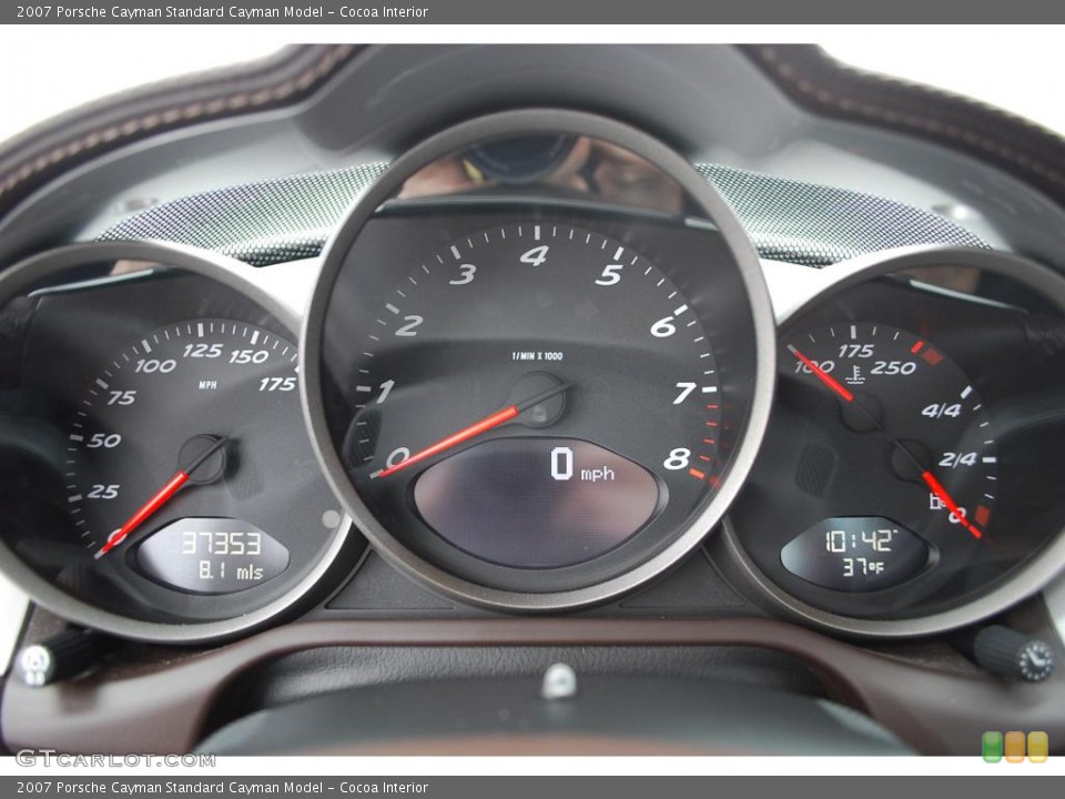 Cocoa Interior Gauges for the 2007 Porsche Cayman  #22902086