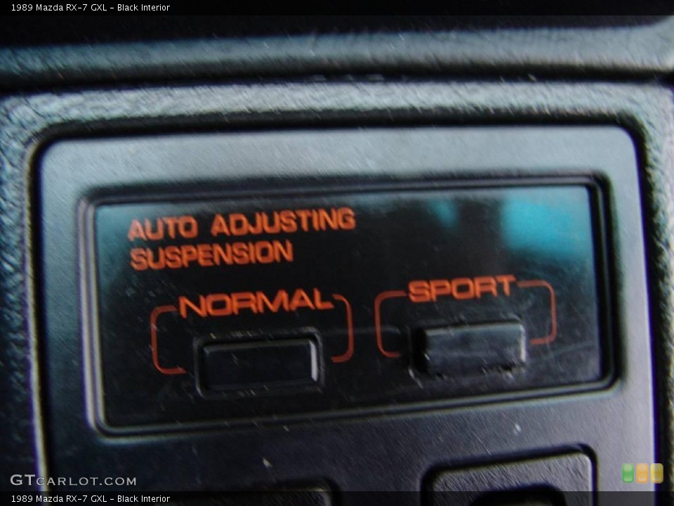Black Interior Controls for the 1989 Mazda RX-7 GXL #22936308