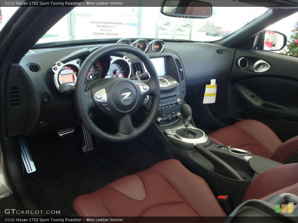 Wine Leather Interior Photo for the 2010 Nissan 370Z Sport Touring Roadster #23035553