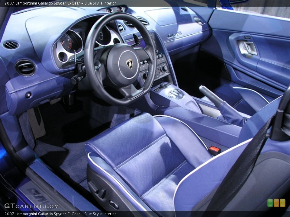 Blue Scylla 2007 Lamborghini Gallardo Interiors