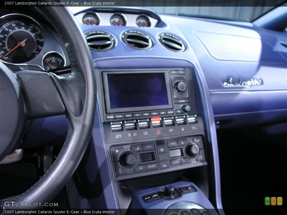 Blue Scylla Interior Controls for the 2007 Lamborghini Gallardo Spyder E-Gear #230455