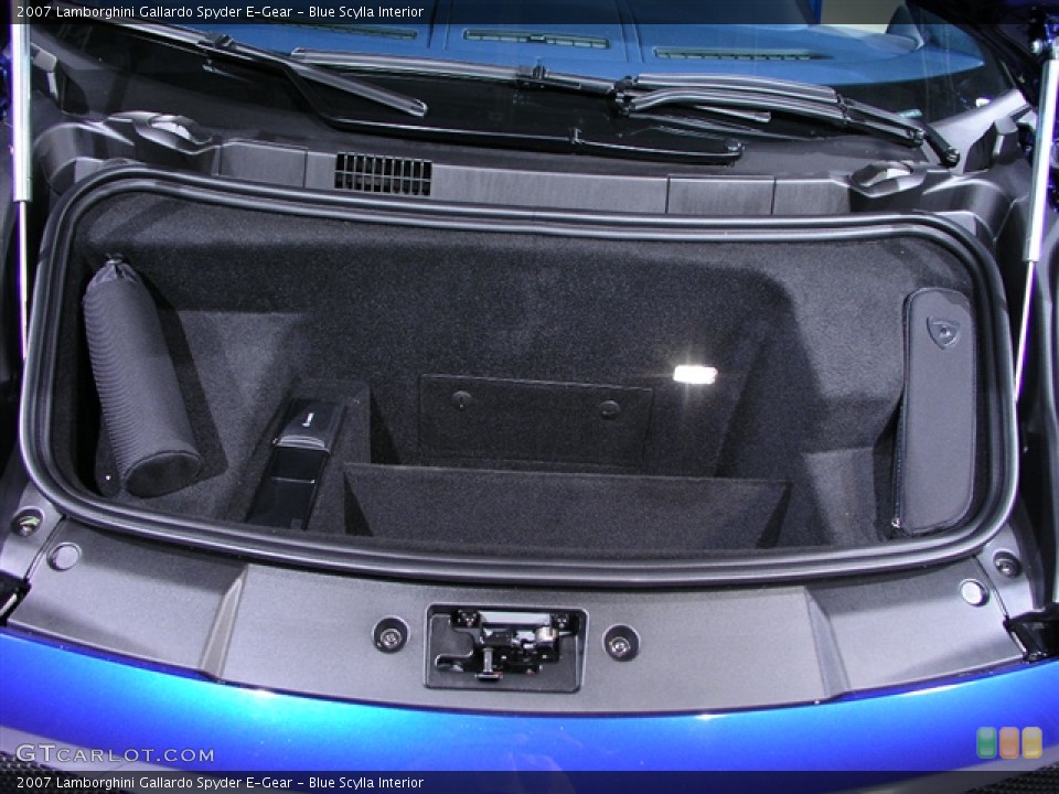Blue Scylla Interior Trunk for the 2007 Lamborghini Gallardo Spyder E-Gear #230518