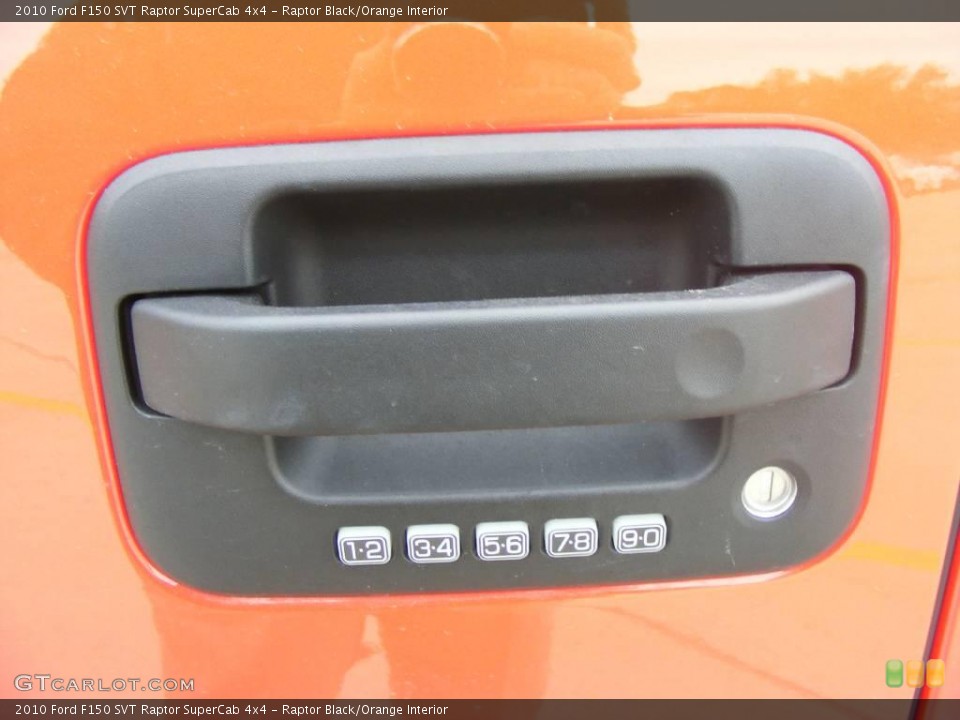 Raptor Black/Orange Interior Controls for the 2010 Ford F150 SVT Raptor SuperCab 4x4 #23096195