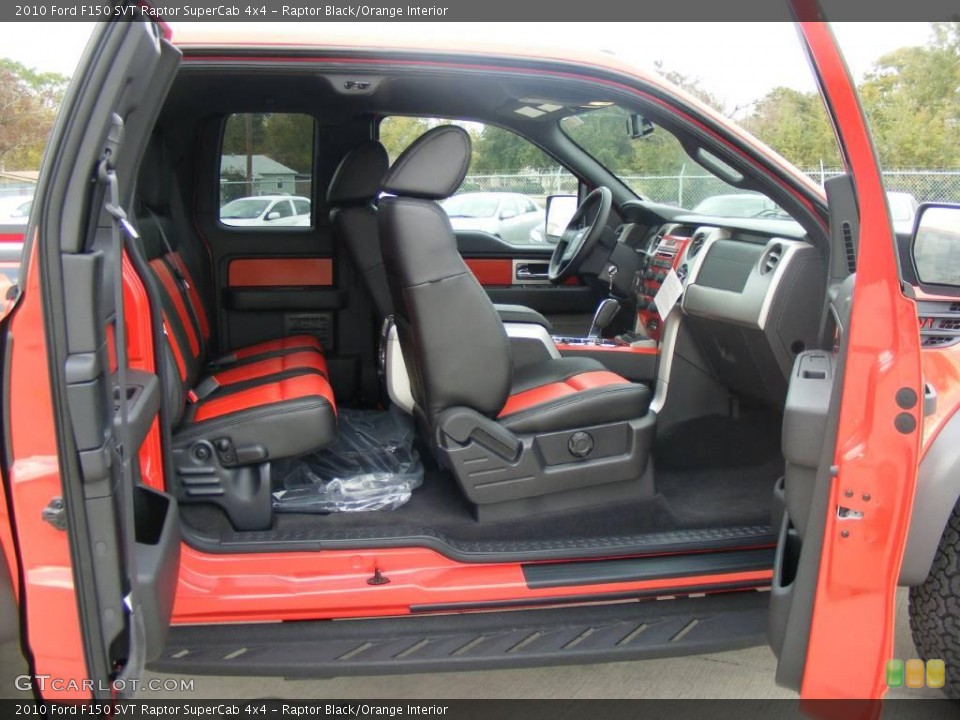 Raptor Black/Orange Interior Photo for the 2010 Ford F150 SVT Raptor SuperCab 4x4 #23096283