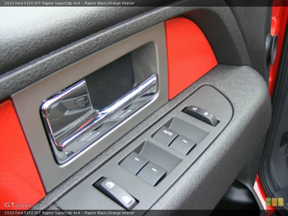 Raptor Black/Orange Interior Controls for the 2010 Ford F150 SVT Raptor SuperCab 4x4 #23096403