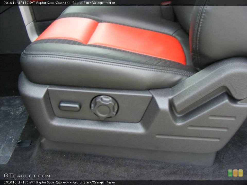Raptor Black/Orange Interior Controls for the 2010 Ford F150 SVT Raptor SuperCab 4x4 #23096427