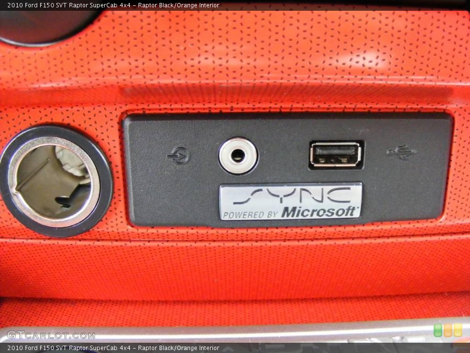 Raptor Black/Orange Interior Controls for the 2010 Ford F150 SVT Raptor SuperCab 4x4 #23096523