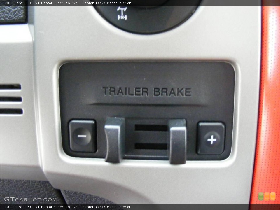 Raptor Black/Orange Interior Controls for the 2010 Ford F150 SVT Raptor SuperCab 4x4 #23096531