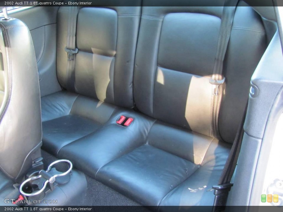 Ebony Interior Rear Seat for the 2002 Audi TT 1.8T quattro Coupe #23194689